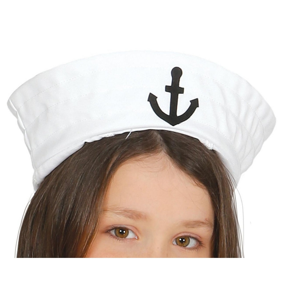 Blue-White - Back - Fiestas Guirca Girls Sailor Costume Set
