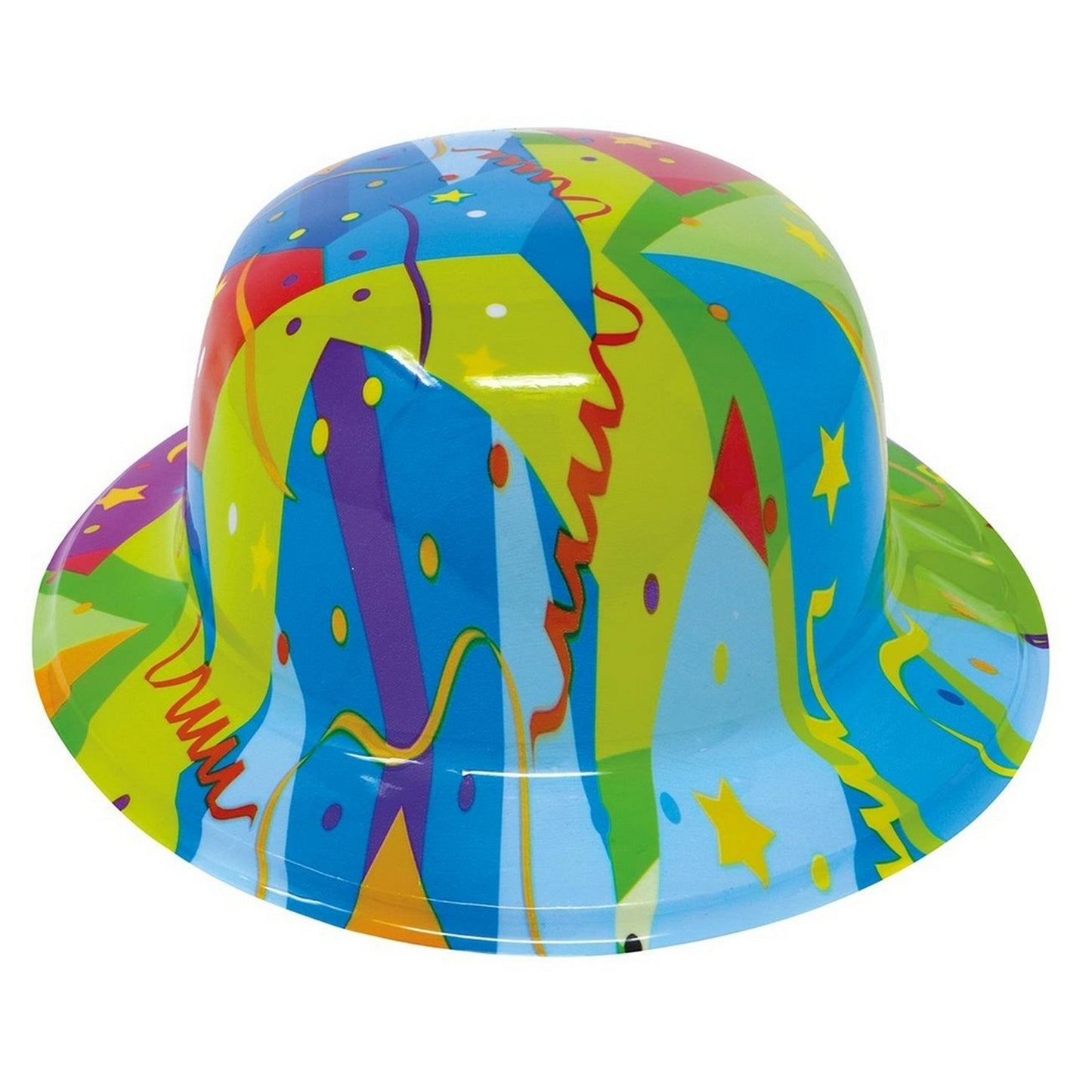 Multicoloured - Pack Shot - Fiestas Guirca Unisex Adult PVC Bowler Hat (Pack of 12)