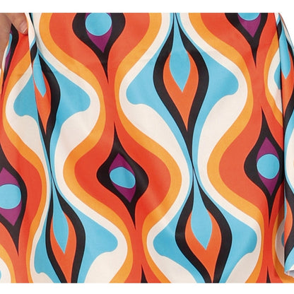 Multicoloured - Side - Fiestas Guirca Womens-Ladies 70s Costume Set