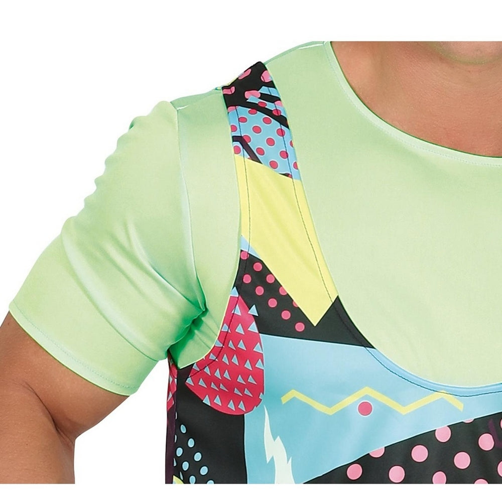 Multicoloured - Side - Fiestas Guirca Mens 80s Costume Set