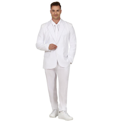 White - Front - Fiestas Guirca Mens Suit Costume Set
