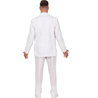 White - Back - Fiestas Guirca Mens Suit Costume Set