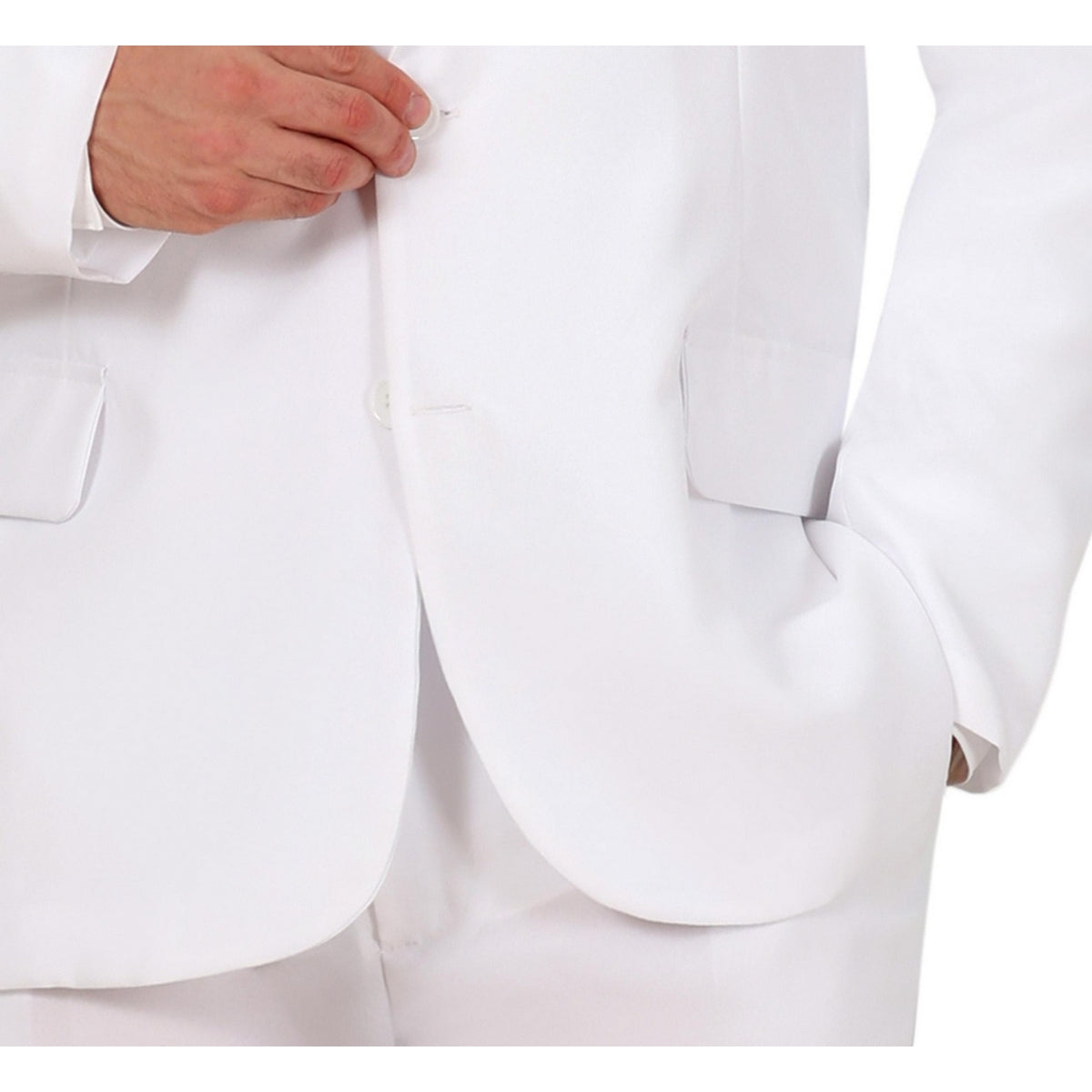 White - Side - Fiestas Guirca Mens Suit Costume Set