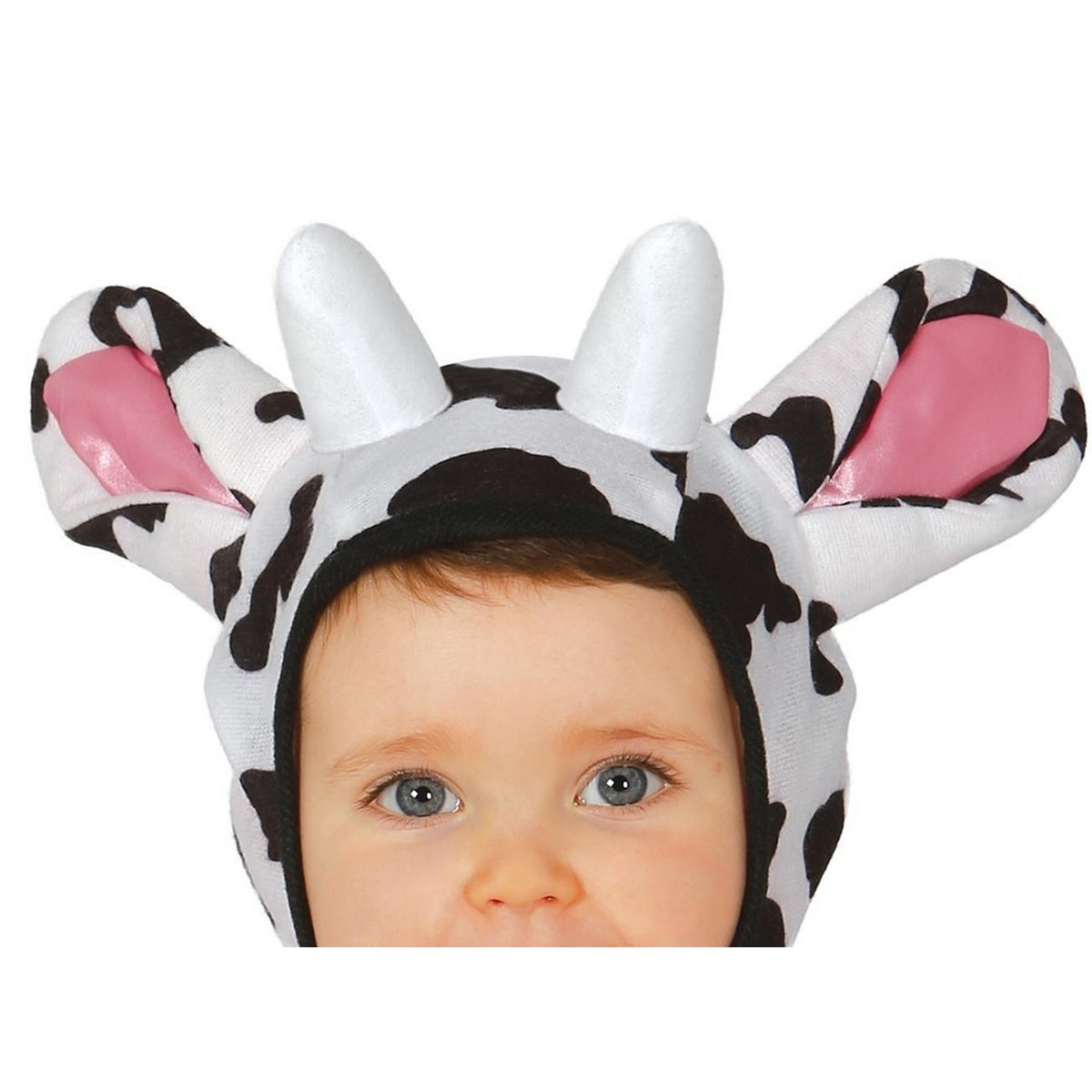 White-Black - Back - Fiestas Guirca Baby Cow Costume