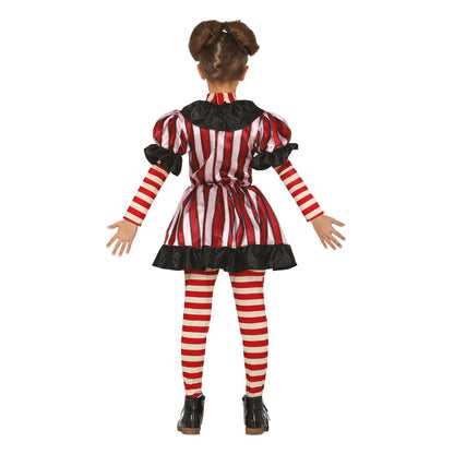 Black-Red - Back - Fiestas Guirca Girls Clown Costume Set