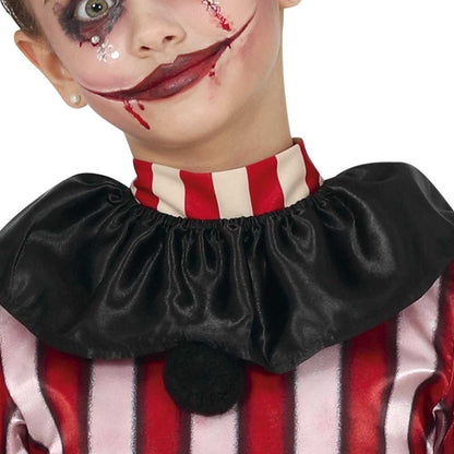 Black-Red - Side - Fiestas Guirca Girls Clown Costume Set