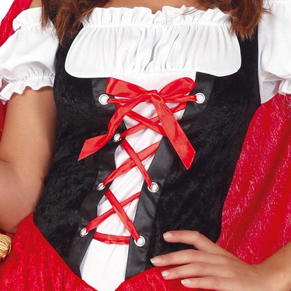 Red-White - Lifestyle - Fiestas Guirca Womens-Ladies Hooded Costume Set