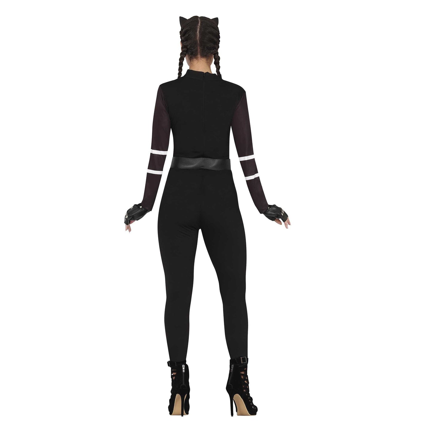 Black - Back - Fiestas Guirca Womens-Ladies Cat Costume Set