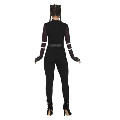 Black - Back - Fiestas Guirca Womens-Ladies Cat Costume Set