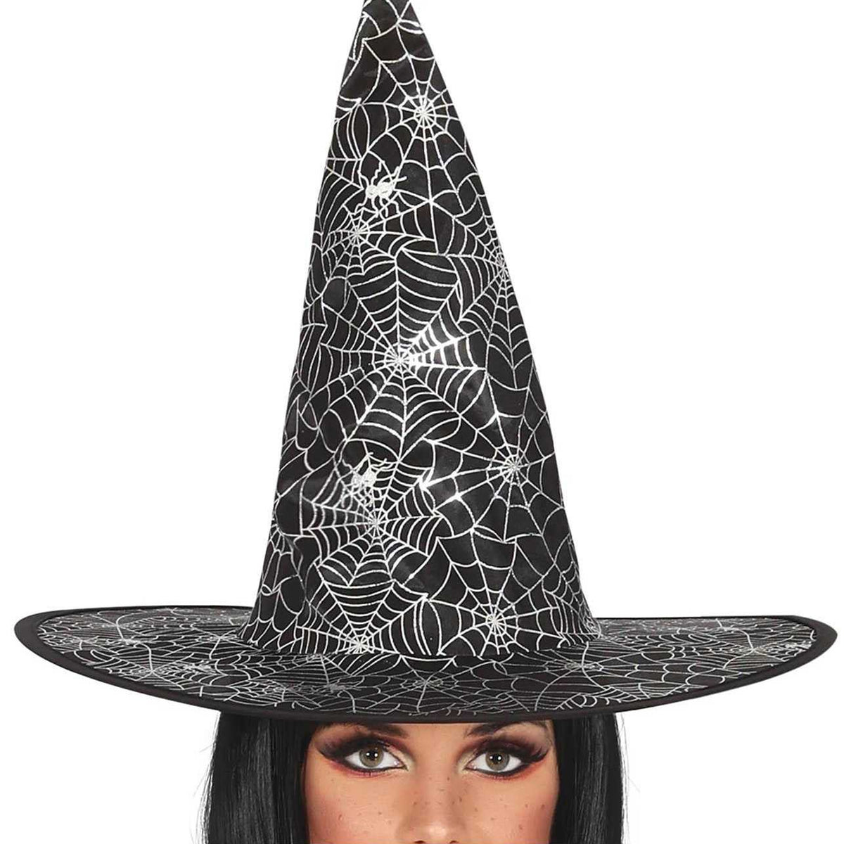 Black-Silver - Side - Fiestas Guirca Womens-Ladies Witch Costume Set