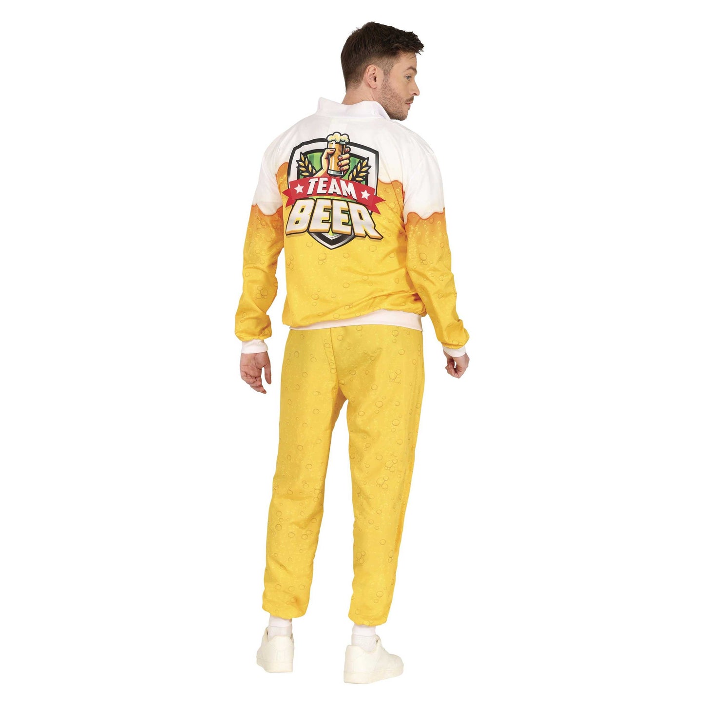 Yellow - Side - Fiestas Guirca Mens Team Beer Costume Set