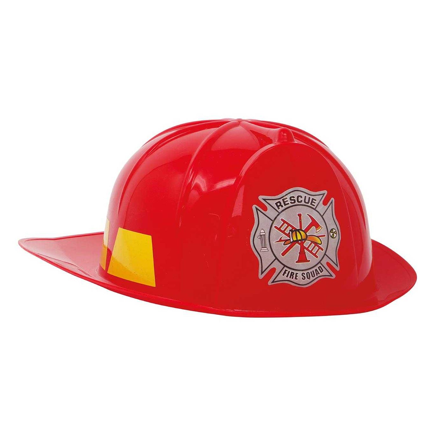 Red - Back - Fiestas Guirca Unisex Adult Firefighter Helmet