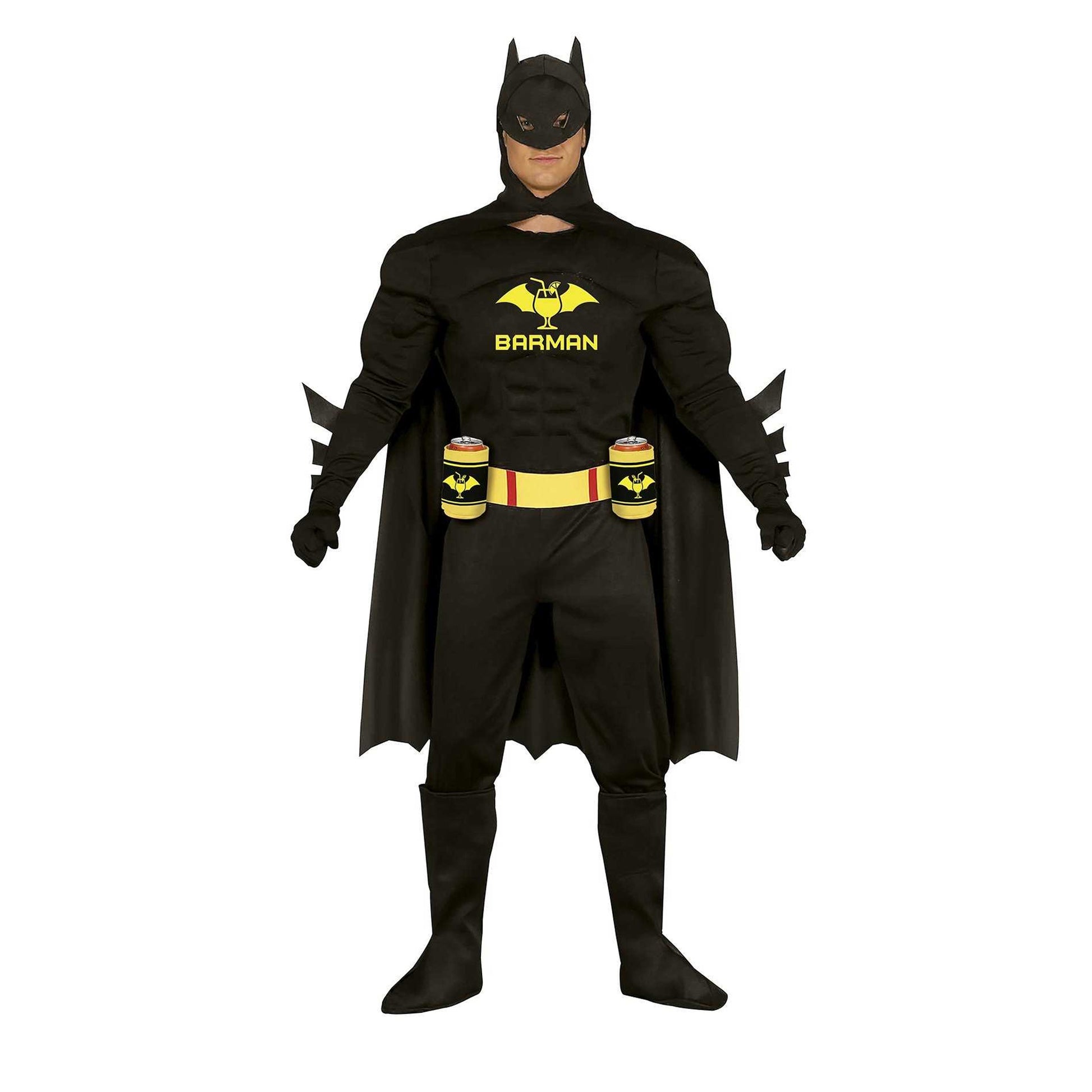 Black-Yellow - Front - Fiestas Guirca Barman Costume