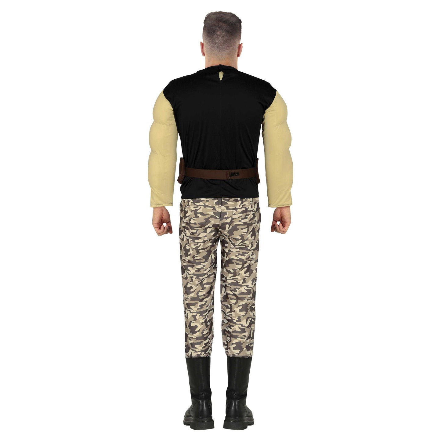 Brown-Black - Back - Fiestas Guirca Mens Rhum Bo Costume