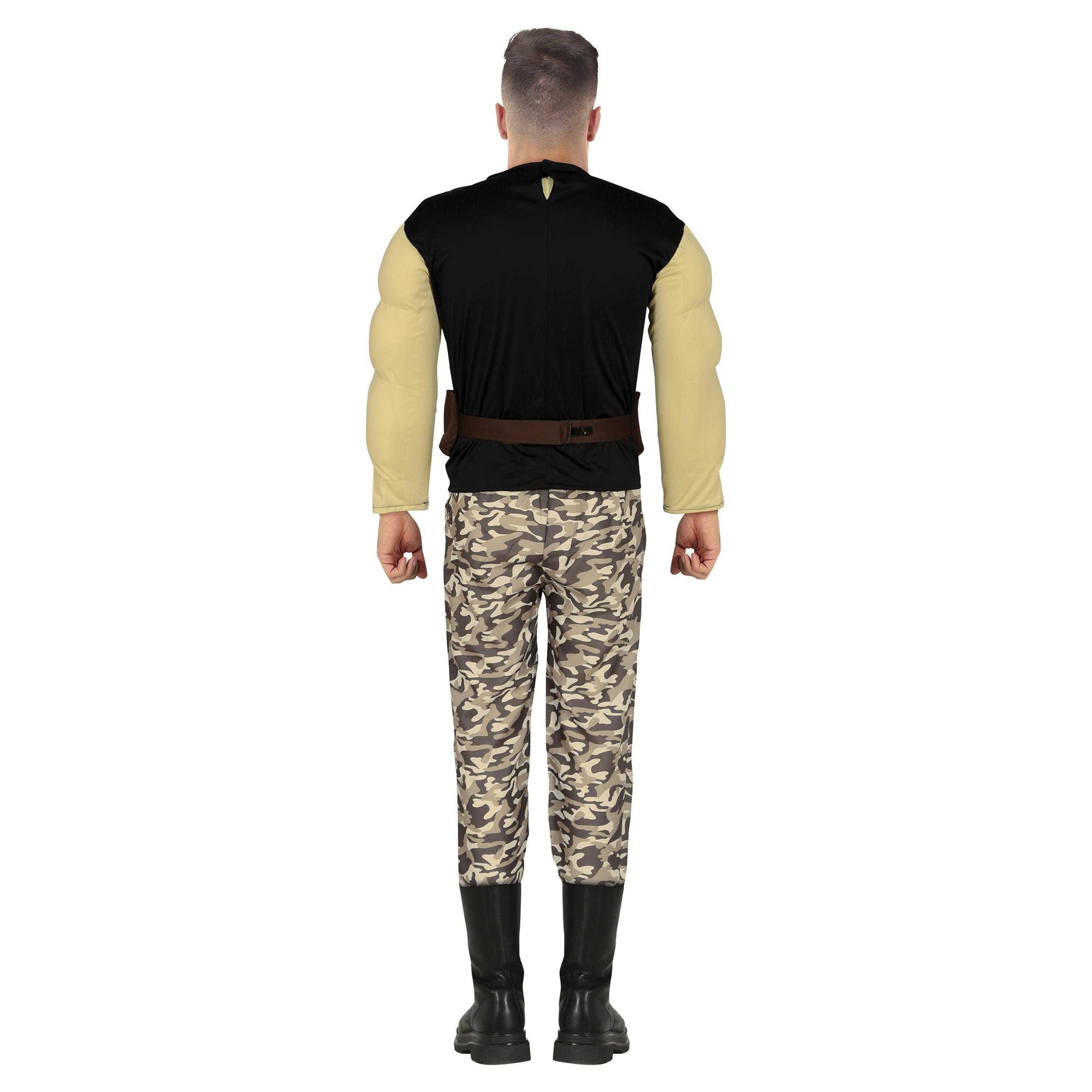 Brown-Black - Back - Fiestas Guirca Mens Rhum Bo Costume