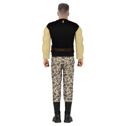 Brown-Black - Back - Fiestas Guirca Mens Rhum Bo Costume