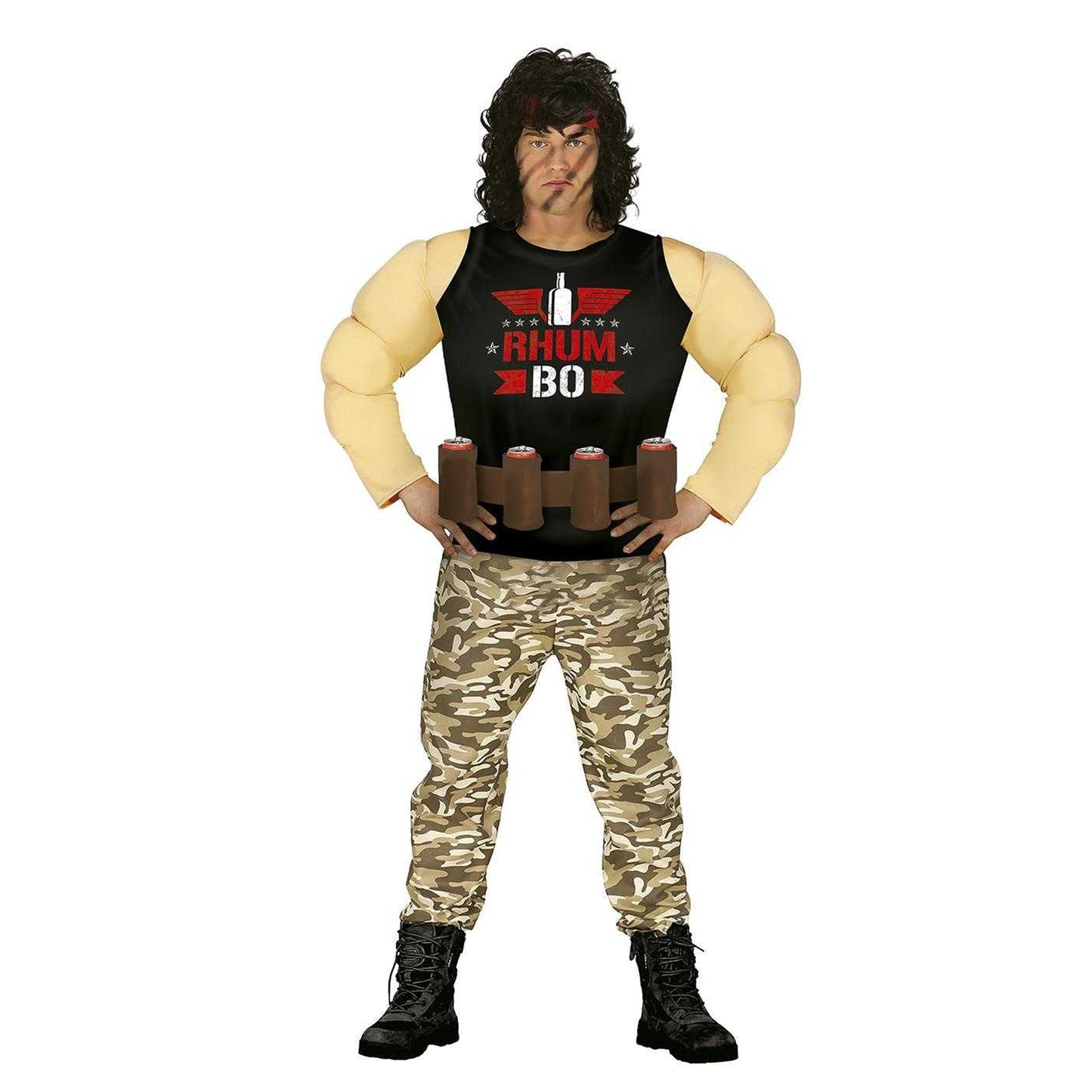 Brown-Black - Front - Fiestas Guirca Mens Rhum Bo Costume
