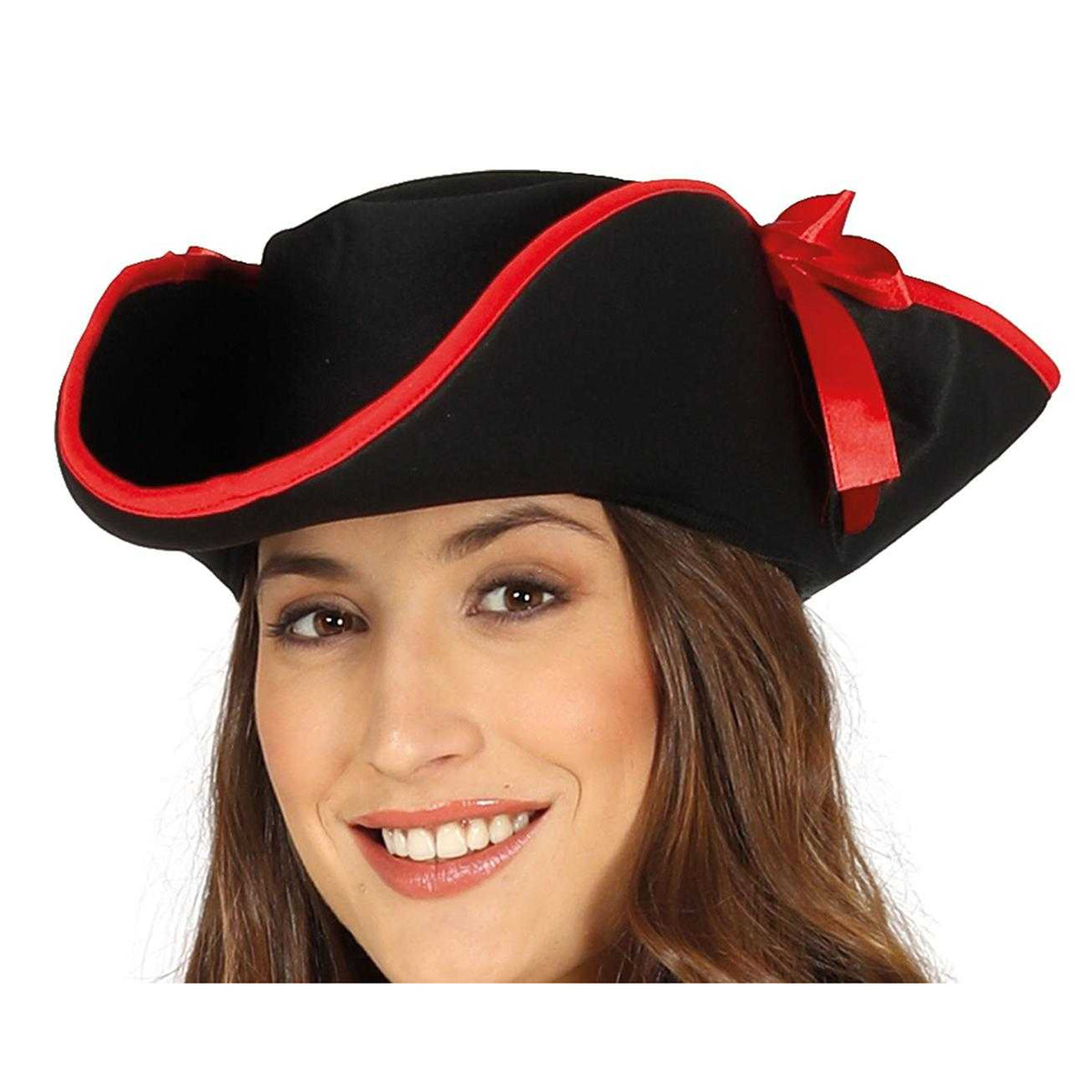 Burgundy-Black - Side - Fiestas Guirca Womens-Ladies Pirate Costume Set
