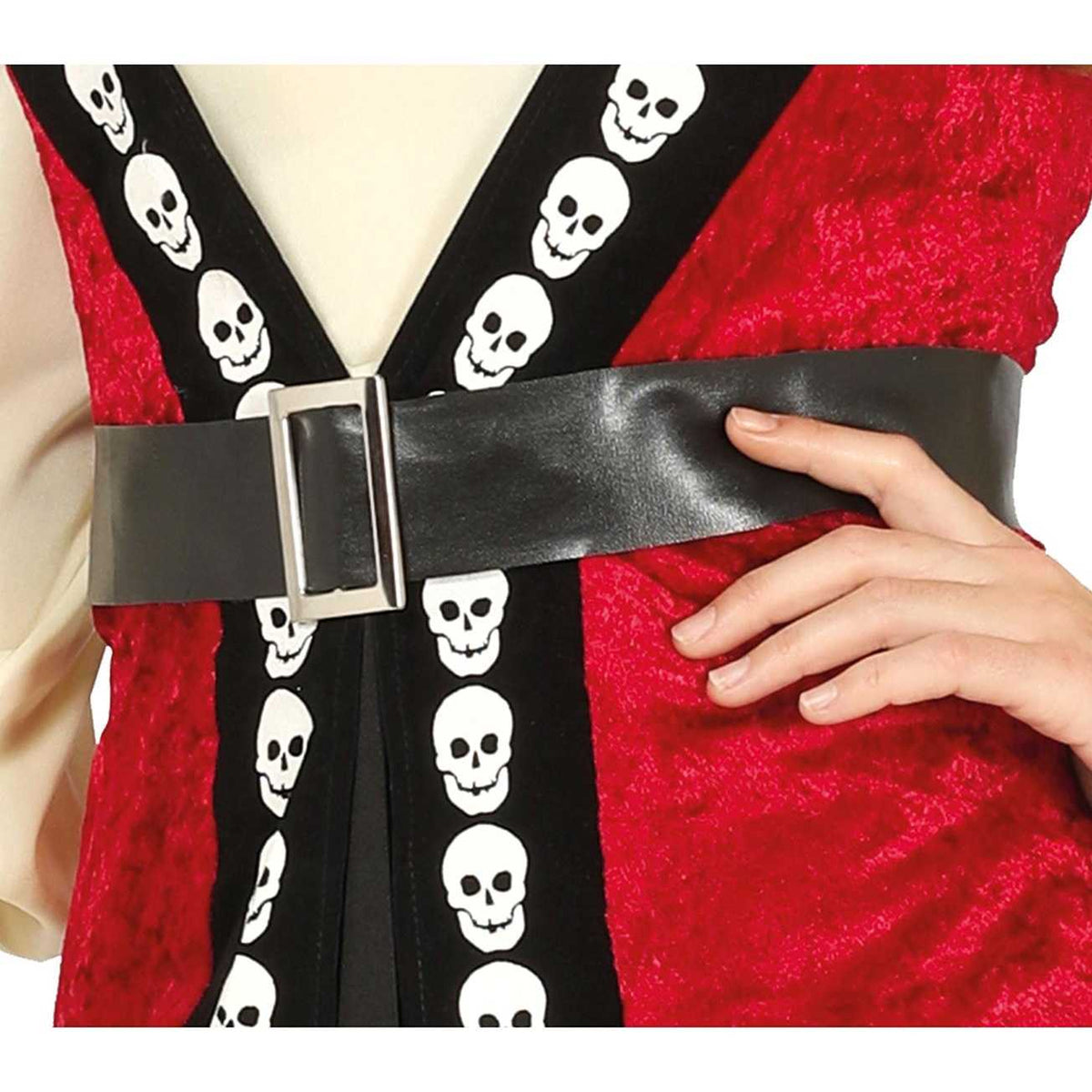 Burgundy-Black - Lifestyle - Fiestas Guirca Womens-Ladies Pirate Costume Set
