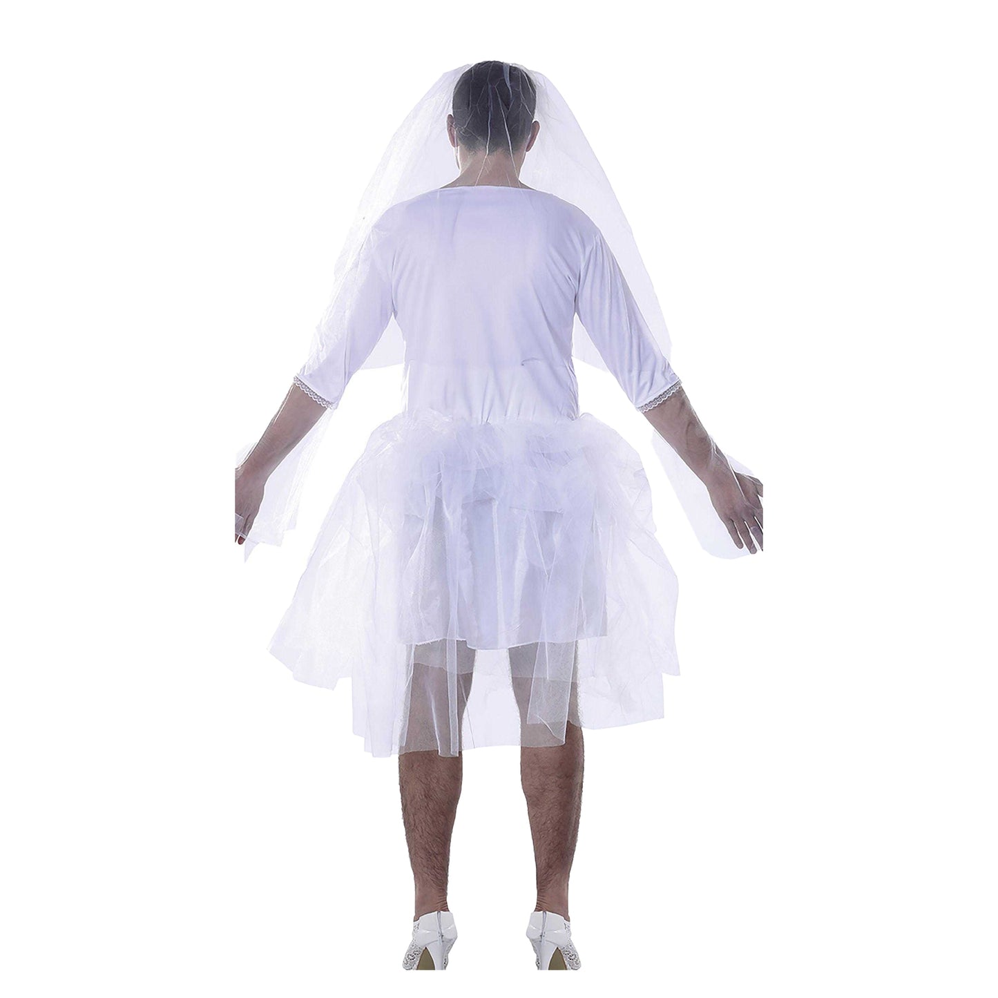 White - Back - Fiestas Guirca Mens Bride Costume Set