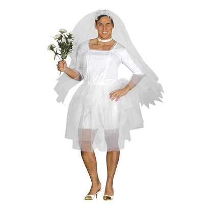 White - Front - Fiestas Guirca Mens Bride Costume Set