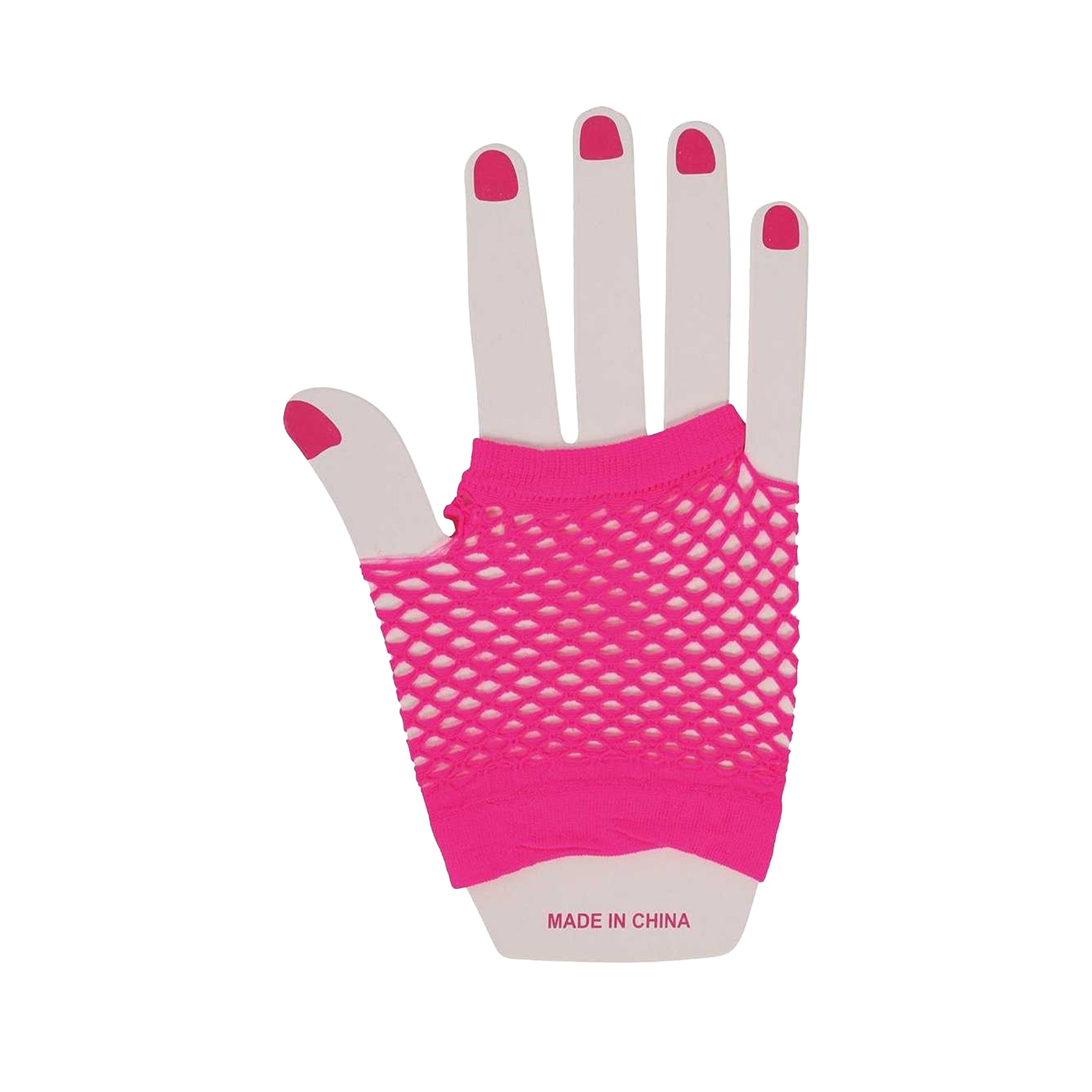 Fuchsia - Back - Fiestas Guirca Womens-Ladies Mesh Gloves