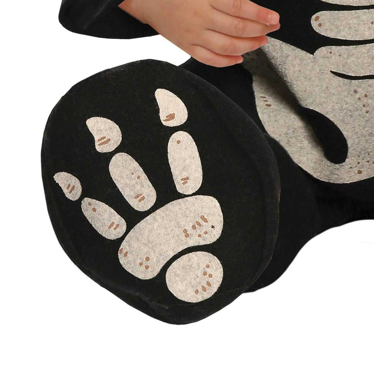 Black-White - Back - Fiestas Guirca Baby Skeleton Bat Costume Set
