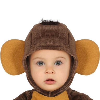 Brown - Back - Fiestas Guirca Baby Monkey Costume Set