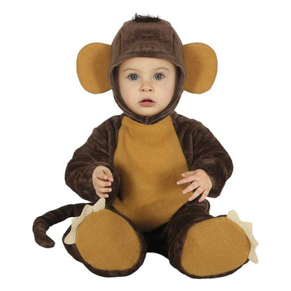 Brown - Front - Fiestas Guirca Baby Monkey Costume Set