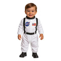 White-Black - Front - Fiestas Guirca Baby Astronaut Costume