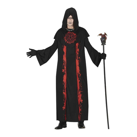 Black-Red - Front - Fiestas Guirca Mens Ritualmaster Satanic Costume Set