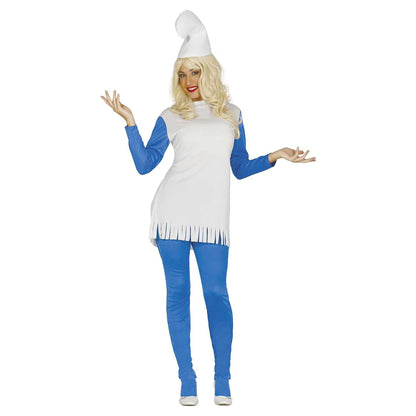 Blue-White - Front - Fiestas Guirca Womens-Ladies Dwarf Costume Set