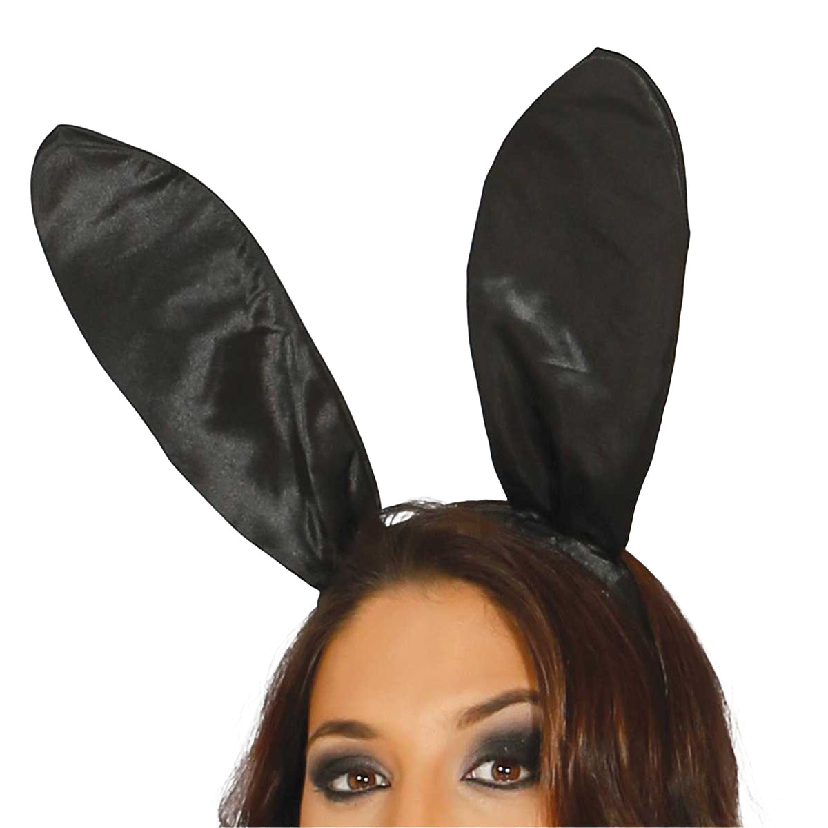 White-Black - Side - Fiestas Guirca Womens-Ladies Sexy Bunny Costume Set
