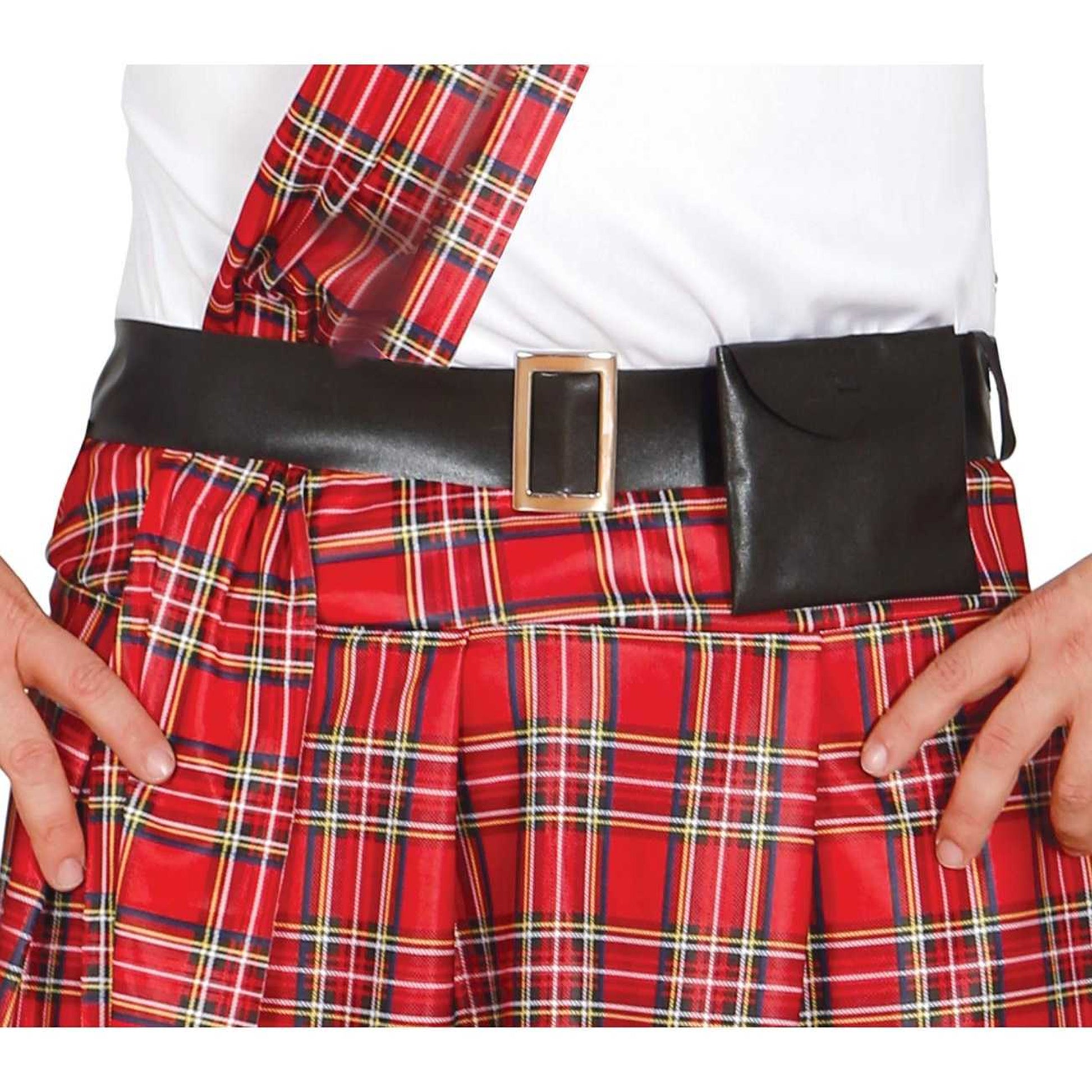 White-Red - Lifestyle - Fiestas Guirca Mens Scotsman Costume Set