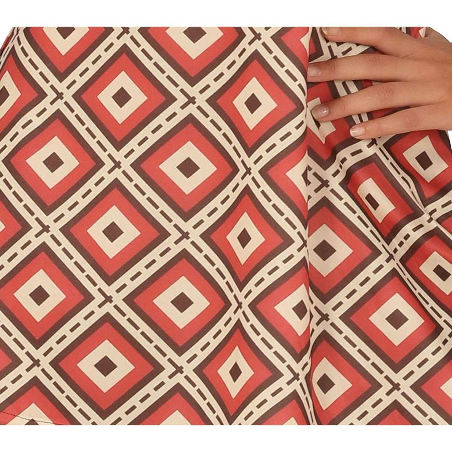 Multicoloured - Side - Fiestas Guirca Womens-Ladies Disco Costume Dress