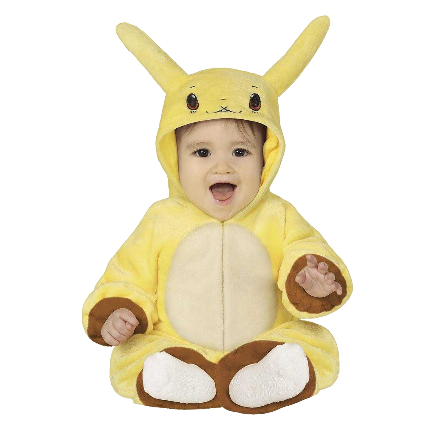 Yellow-Brown - Front - Fiestas Guirca Baby Electric Chinchilla Costume Set