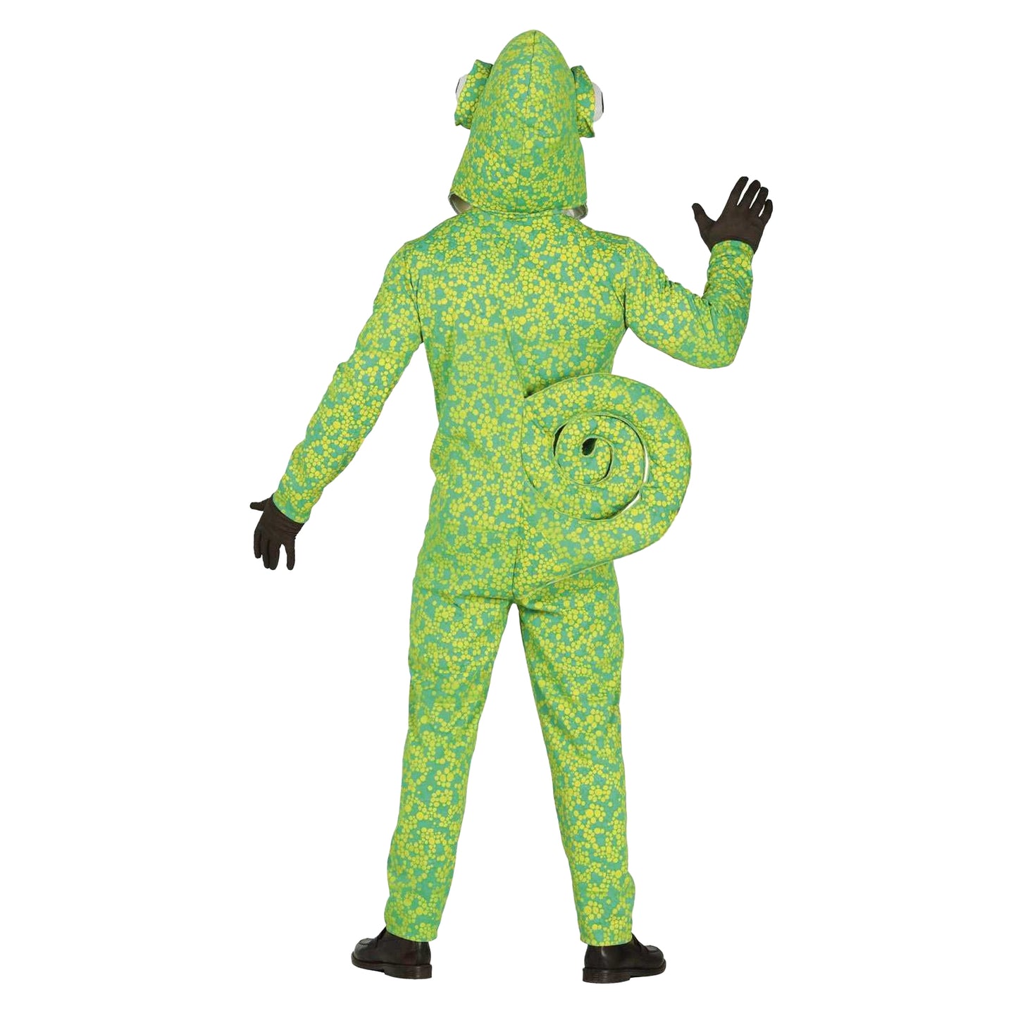 Green - Back - Fiestas Guirca Unisex Adult Chameleon Costume Set
