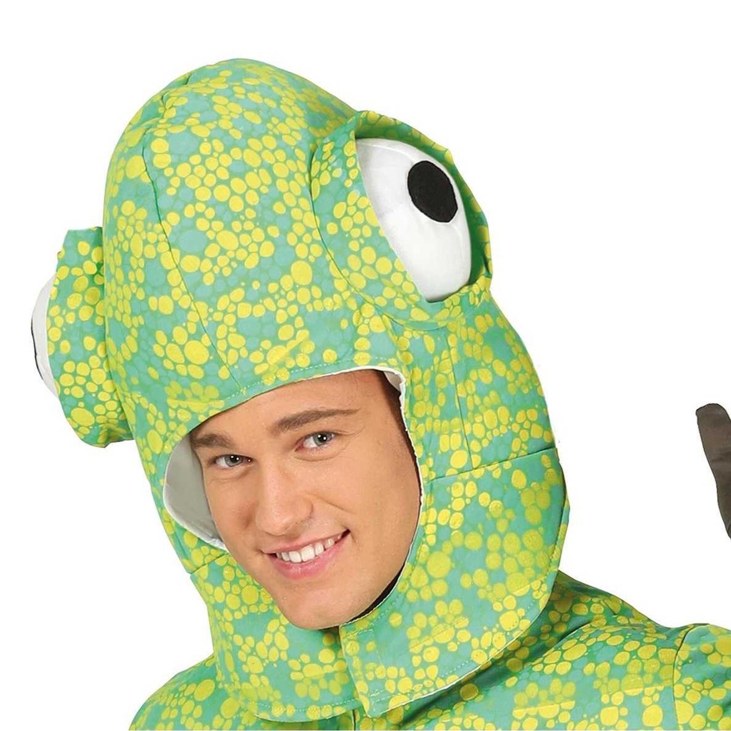 Green - Side - Fiestas Guirca Unisex Adult Chameleon Costume Set