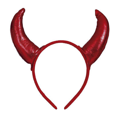 Red - Front - Fiestas Guirca Womens-Ladies Devil Horns Headband