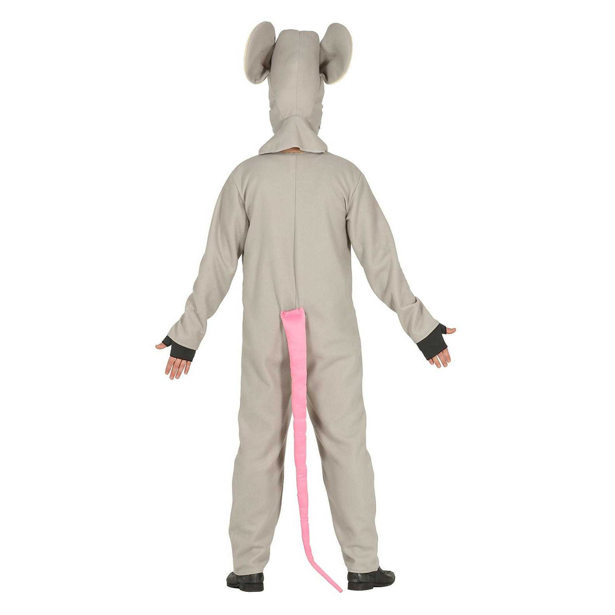 Grey - Back - Fiestas Guirca Unisex Adult Mouse Costume