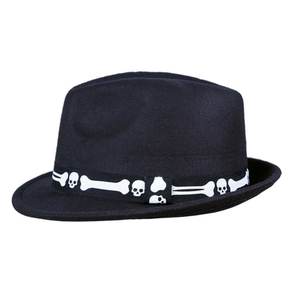Black - Back - Fiestas Guirca Unisex Adult Bones Costume Hat