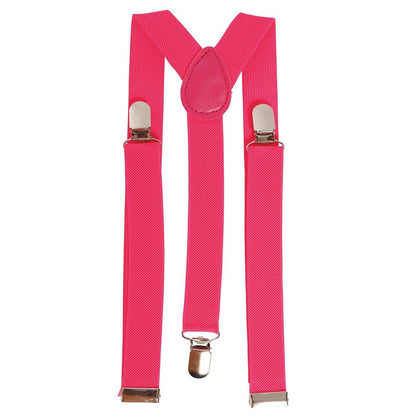 Pink - Front - Fiestas Guirca Unisex Adult Neon Braces