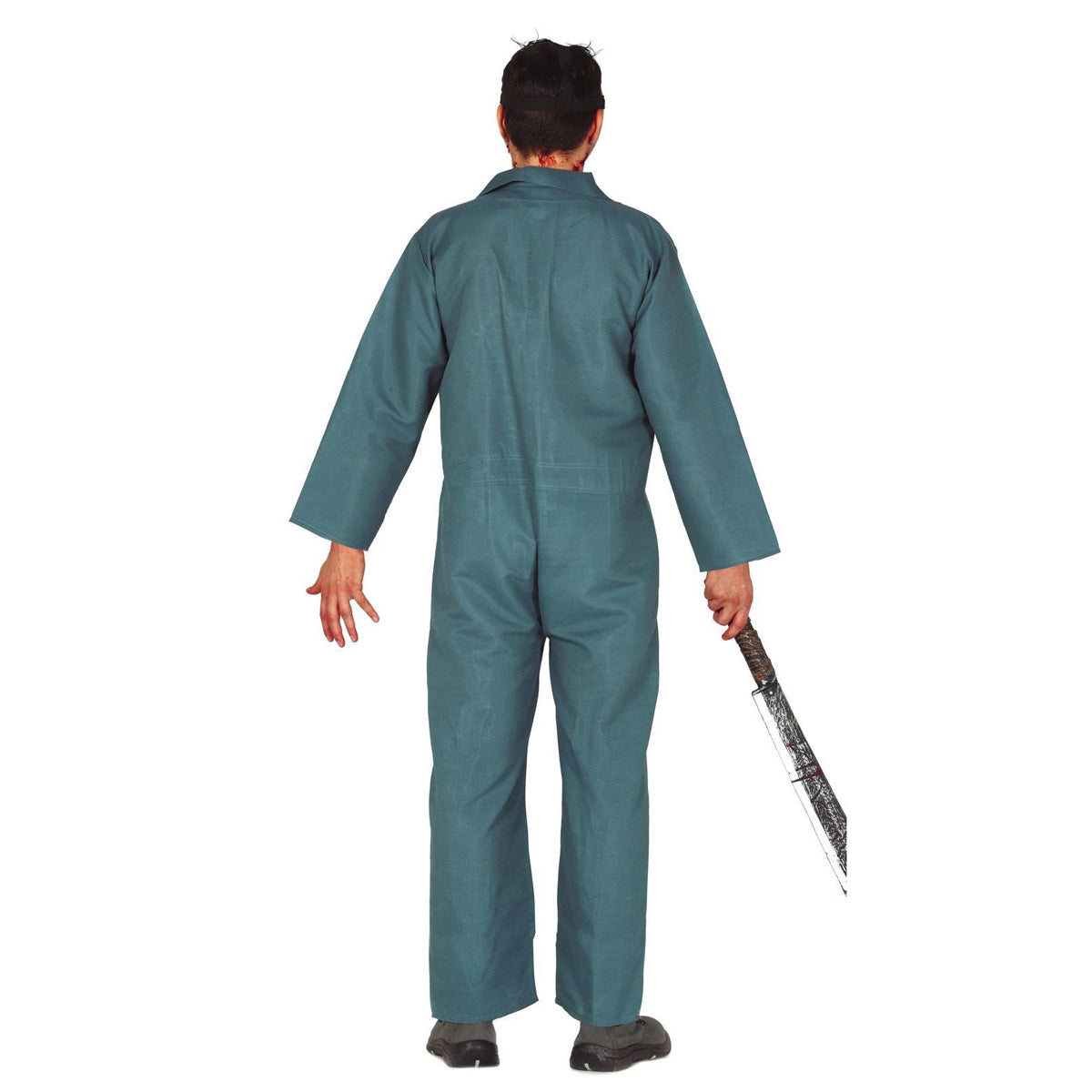 Grey - Back - Fiestas Guirca Mens Psychopatic Costume
