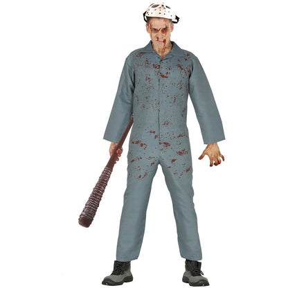 Grey - Front - Fiestas Guirca Mens Psychopatic Costume