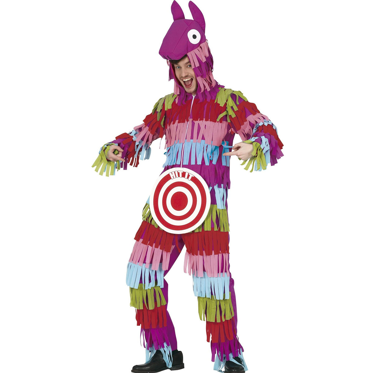 Multicoloured - Front - Fiestas Guirca Mens Pinata Costume Set