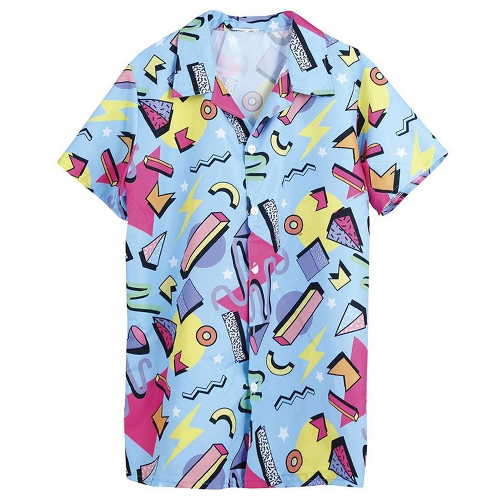 Blue - Front - Fiestas Guirca Mens 80s Shirt