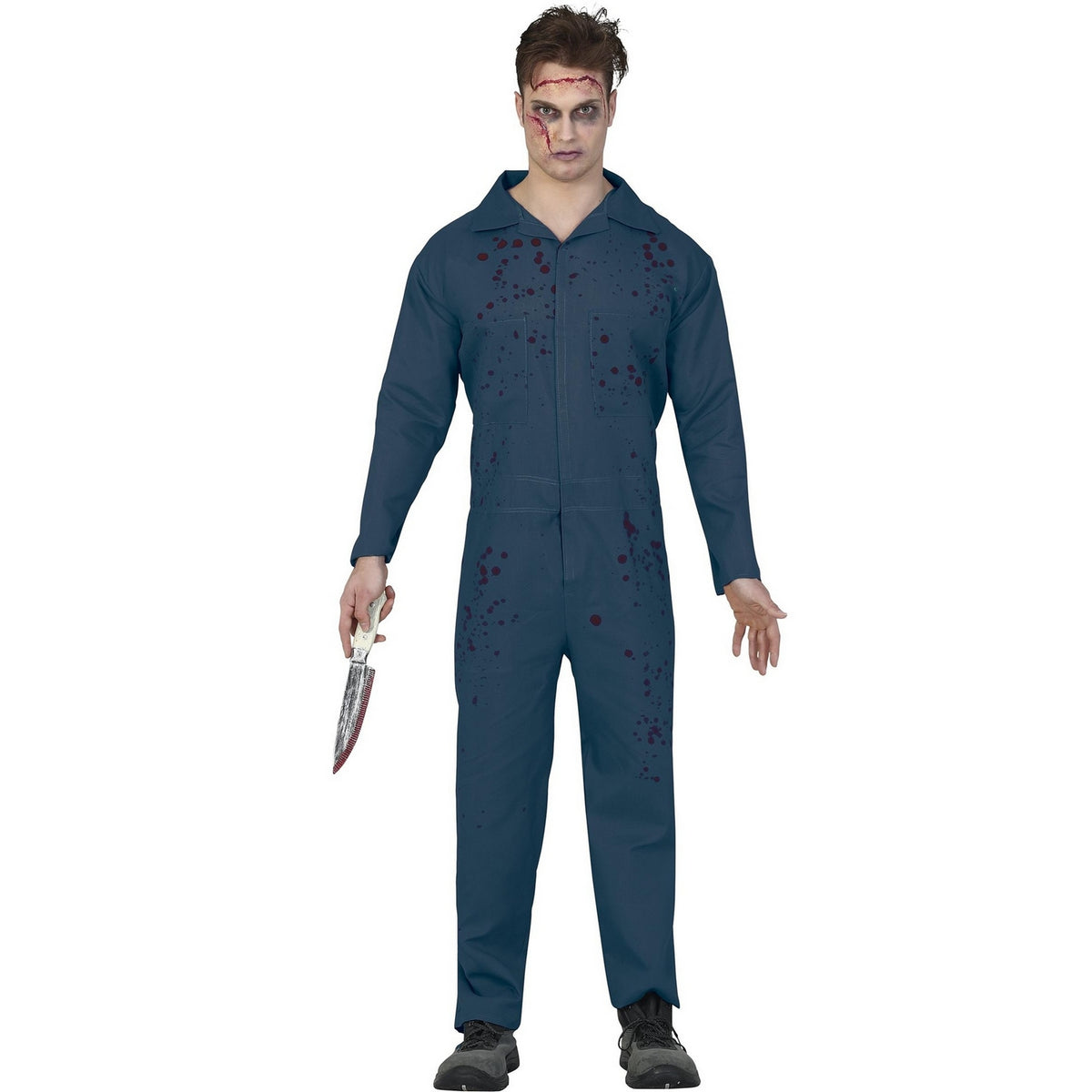 Blue - Front - Fiestas Guirca Mens Murderer Costume