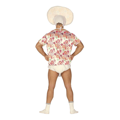 White-Multicoloured - Back - Fiestas Guirca Mens Baby Costume Set