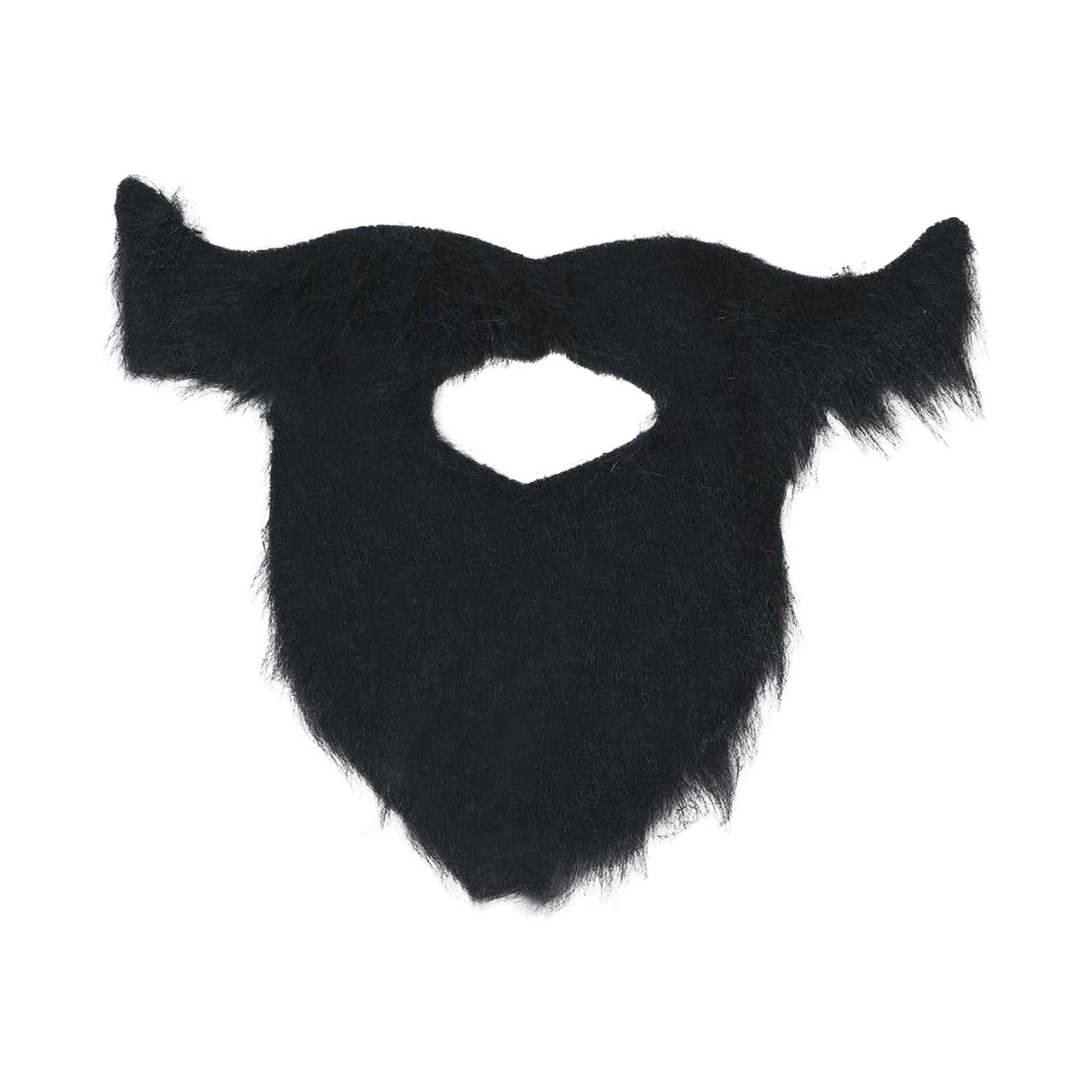 Black - Front - Fiestas Guirca Self Adhesive Beard And Moustache