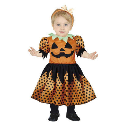 Orange-Black - Front - Fiestas Guirca Baby Pretty Pumpkin Costume Dress